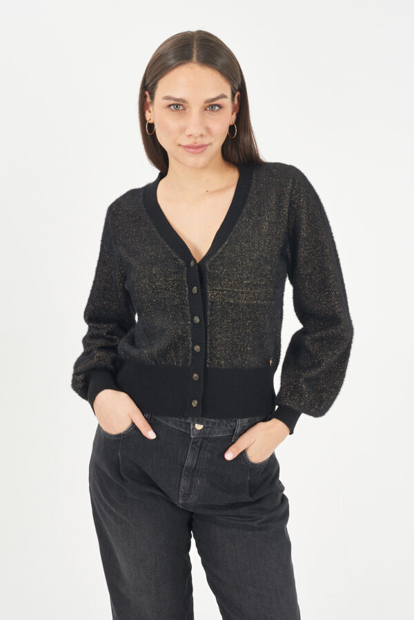 MAGLIA DONNA CARDIGAN CORTO