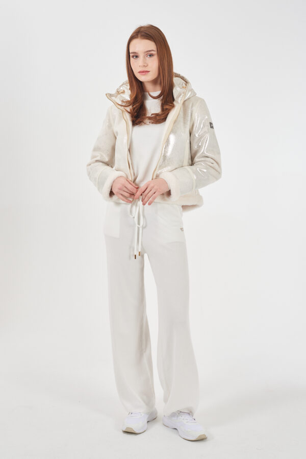PANTALONE DONNA A PALAZZO IN MAGLIA - immagine 3