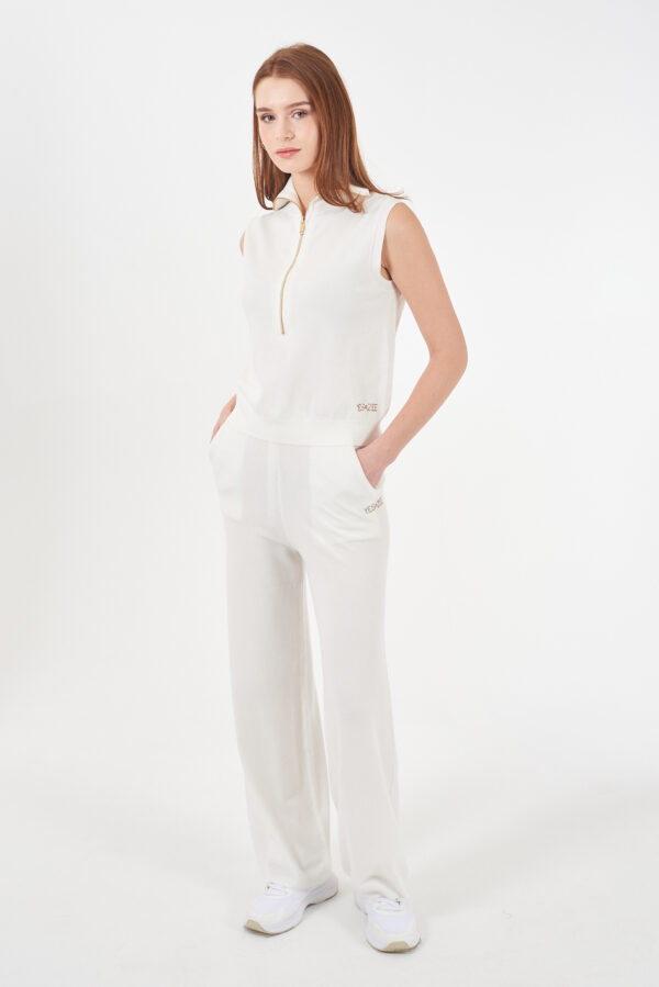 MAGLIA DONNA SMANICATA, LUPETTO CON ZIP - immagine 3