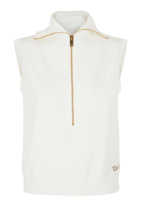 MAGLIA DONNA SMANICATA, LUPETTO CON ZIP - immagine 5