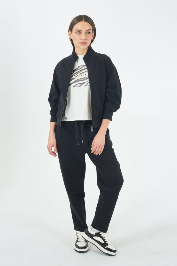 FELPA DONNA FULLZIP IN PUNTO MILANO - immagine 3