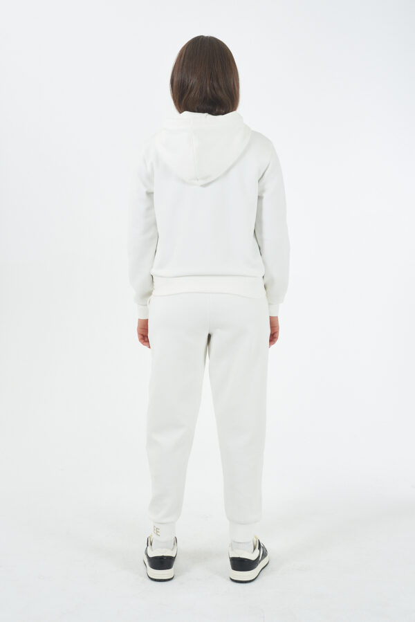 FELPA DONNA FULLZIP IN PUNTO MILANO, CAPPUCCIO - immagine 4