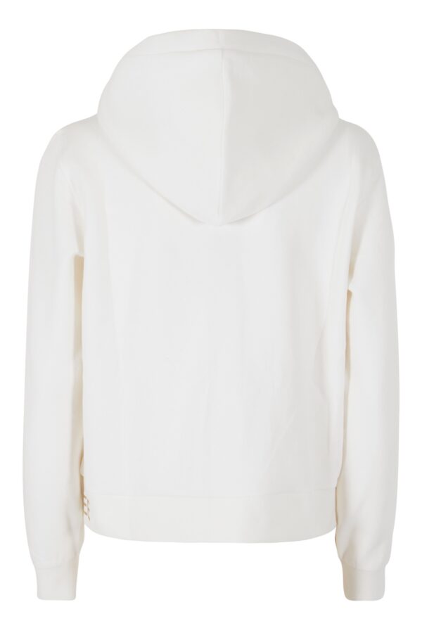 FELPA DONNA FULLZIP IN PUNTO MILANO, CAPPUCCIO - immagine 6