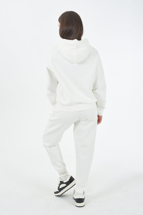FELPA DONNA FULLZIP IN PUNTO MILANO, CAPPUCCIO - immagine 5