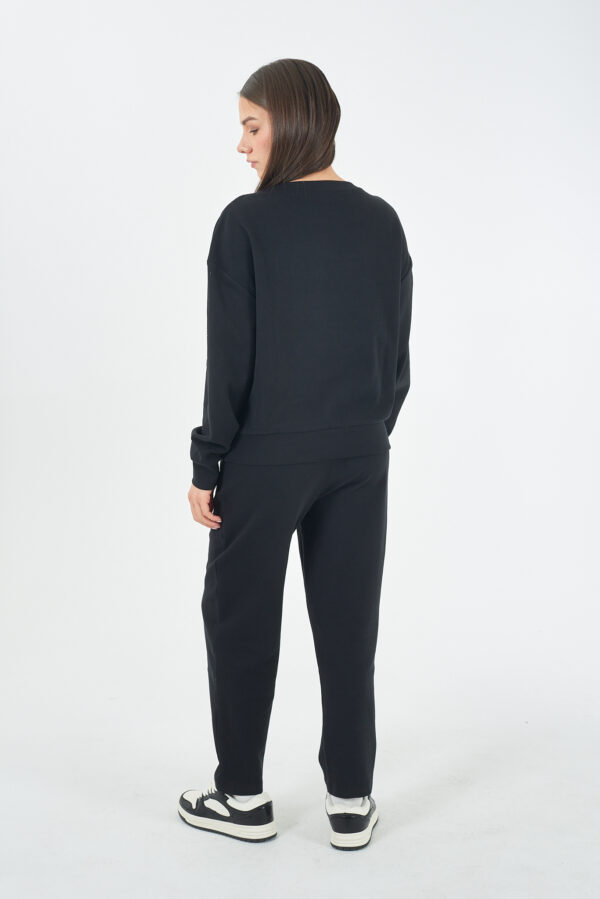 FELPA DONNA FULLZIP IN PUNTO MILANO, CAPPUCCIO - immagine 4