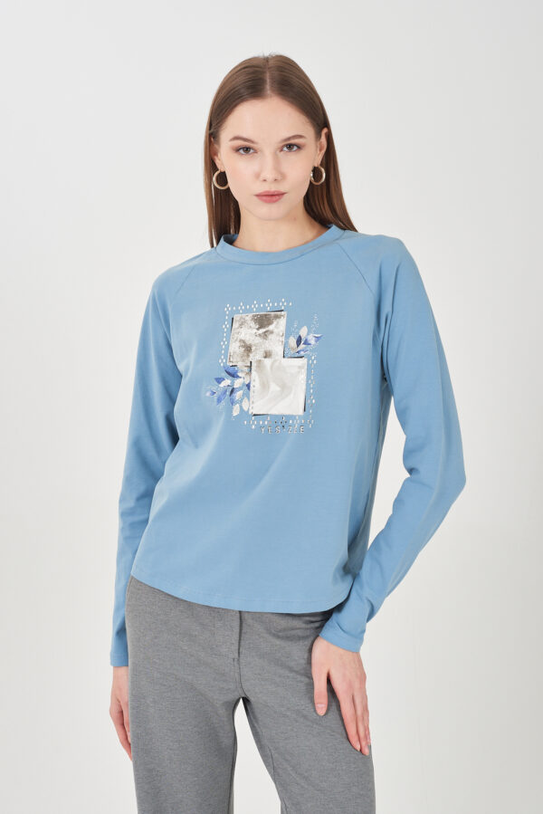 T-SHIRT DONNA GIROCOLLO, M/L