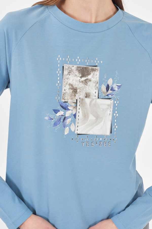 T-SHIRT DONNA GIROCOLLO, M/L - immagine 3