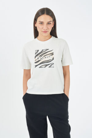 T-SHIRT DONNA GIROCOLLO, M/C