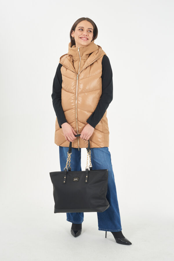 BORSA SHOPPER IN TESSUTO TECNICO - immagine 2