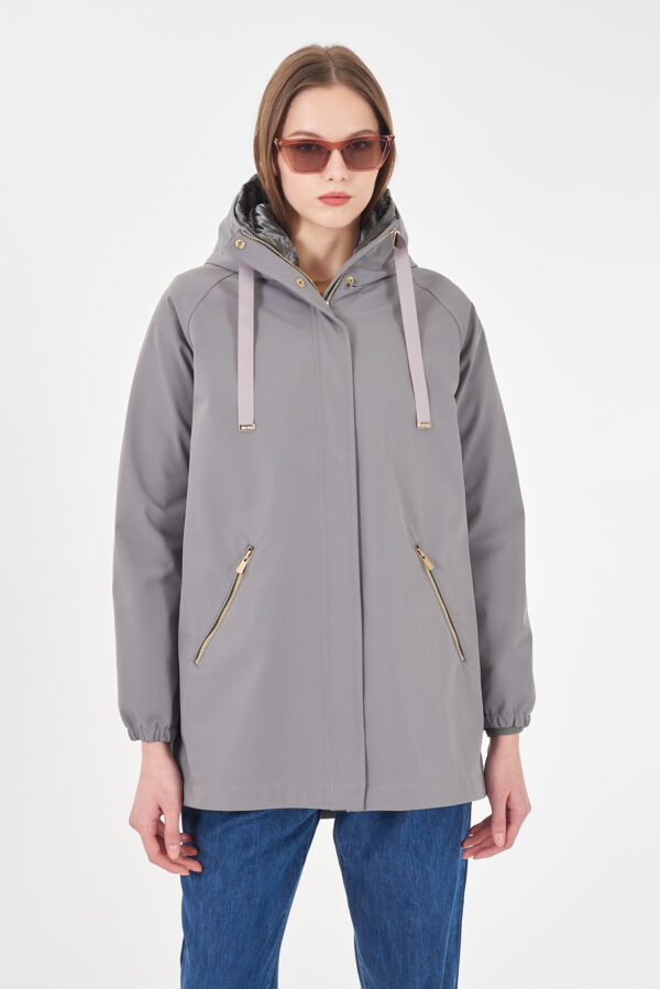 PARKA DONNA CON GIUBBINO TRAPUNTATO INTERNO