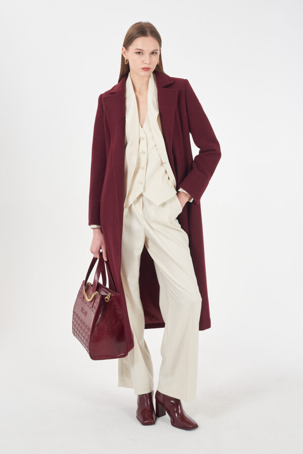 CAPPOTTO DONNA LUNGO, SCIANCRATO CON CINTURA - immagine 3
