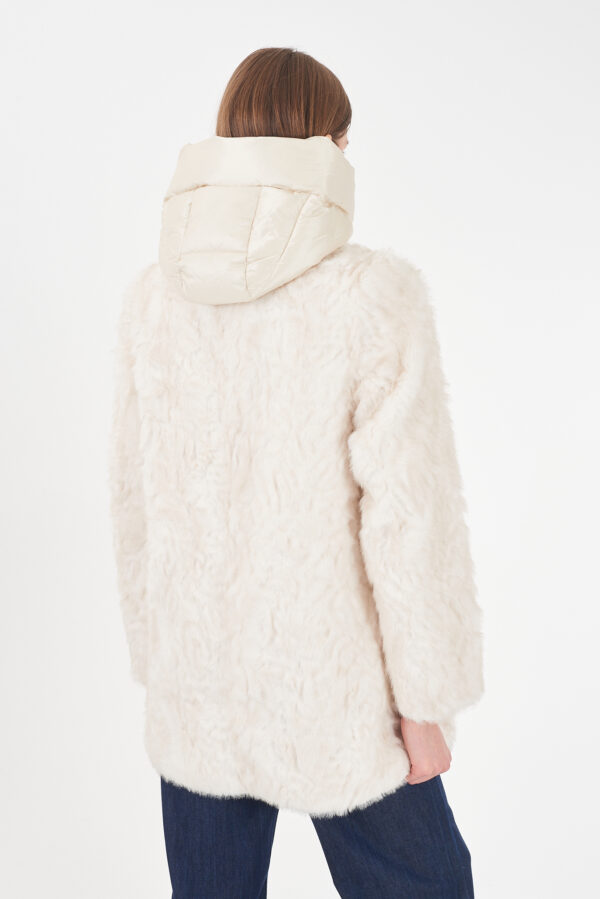 CAPPOTTO DONNA CON FINTO GILET STACCABILE - immagine 2