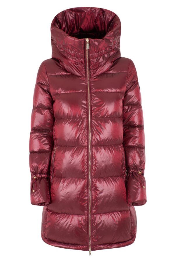 CAPPOTTO DONNA TRAPUNTATO, CAPPUCCIO AD ANELLO - immagine 6