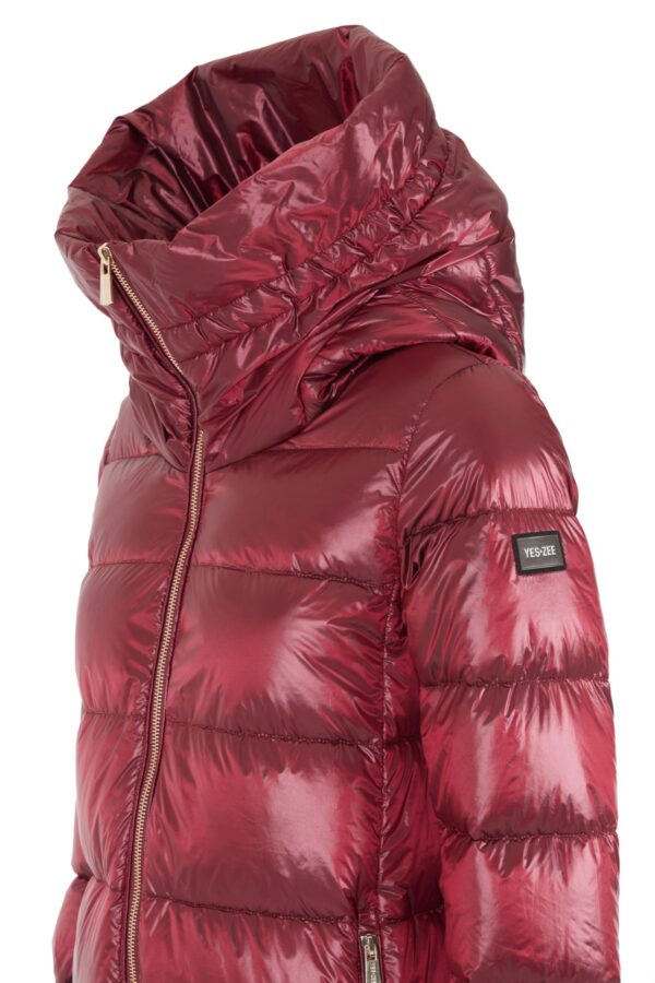 CAPPOTTO DONNA TRAPUNTATO, CAPPUCCIO AD ANELLO - immagine 8
