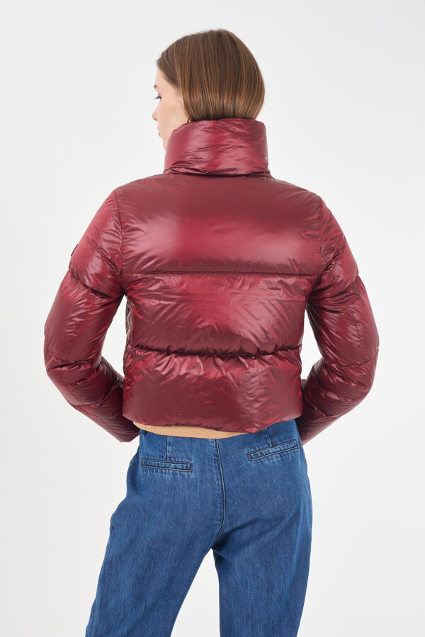 GIUBBINO DONNA CROPPED TRAPUNTATO, COLLO ALTO - immagine 2