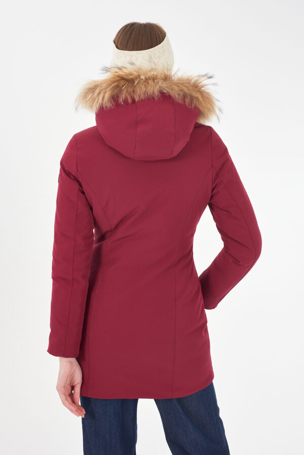CAPPOTTO DONNA TIPO PARKA, CAPPUCCIO CON PELO - immagine 2