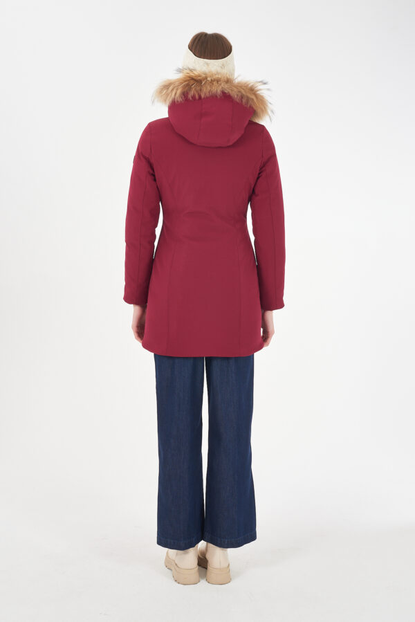 CAPPOTTO DONNA TIPO PARKA, CAPPUCCIO CON PELO - immagine 4