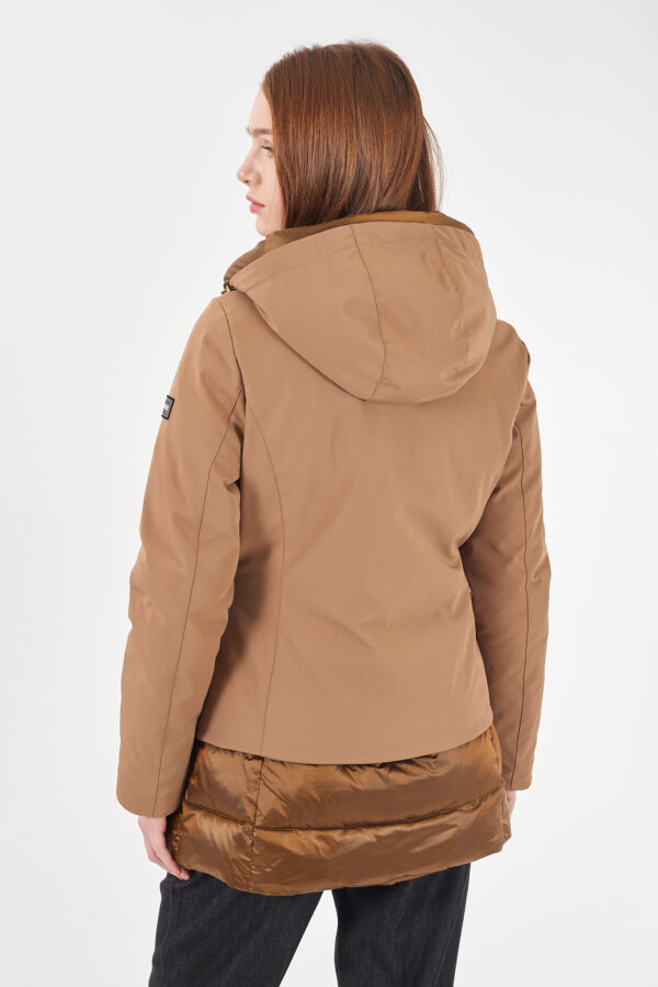 CAPPOTTO DONNA CON INSERTI IN NYLON - immagine 2