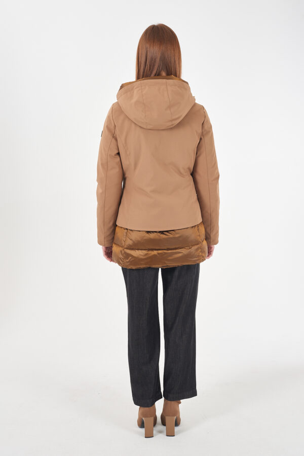 CAPPOTTO DONNA CON INSERTI IN NYLON - immagine 4