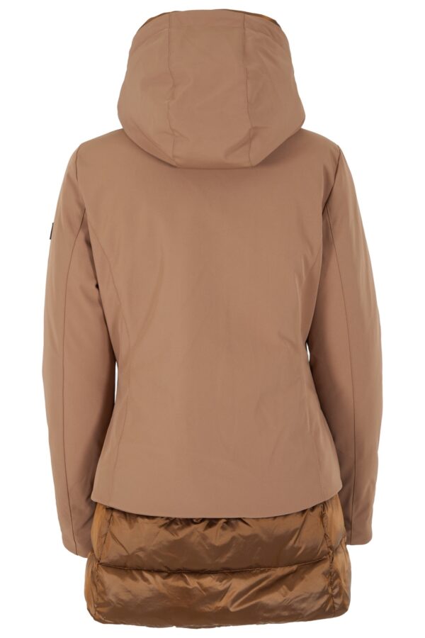 CAPPOTTO DONNA CON INSERTI IN NYLON - immagine 6