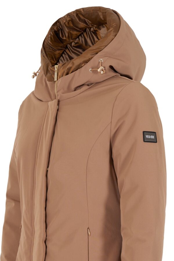 CAPPOTTO DONNA CON INSERTI IN NYLON - immagine 7
