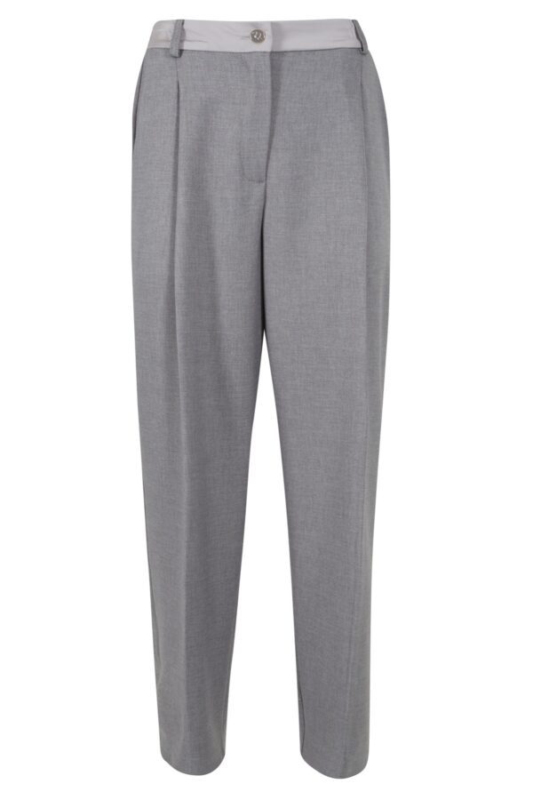 PANTALONE DONNA CON CINTURA IN POLY/SATIN - immagine 5