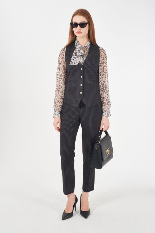 CASACCA DONNA M/L CON FIOCCO COLLO E ROUCHES - immagine 4