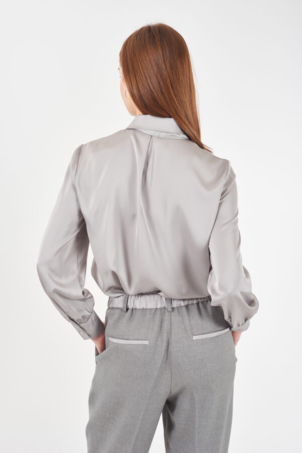 CAMICIA DONNA CON FIOCCO COLLO - immagine 2