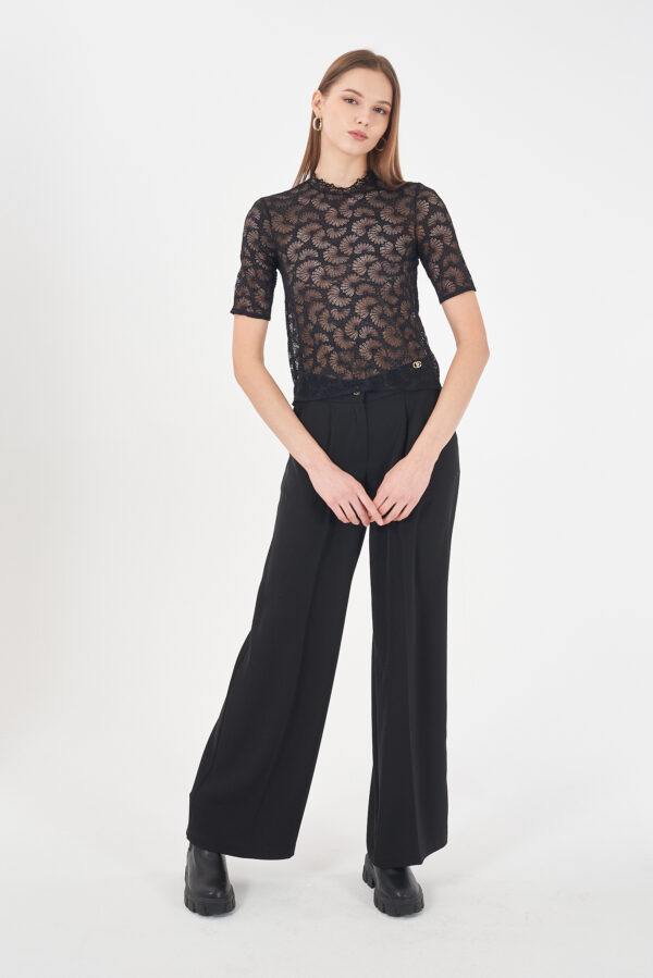 CAMICIA DONNA IN PIZZO CON ALLACCIATURA DIETRO - immagine 3