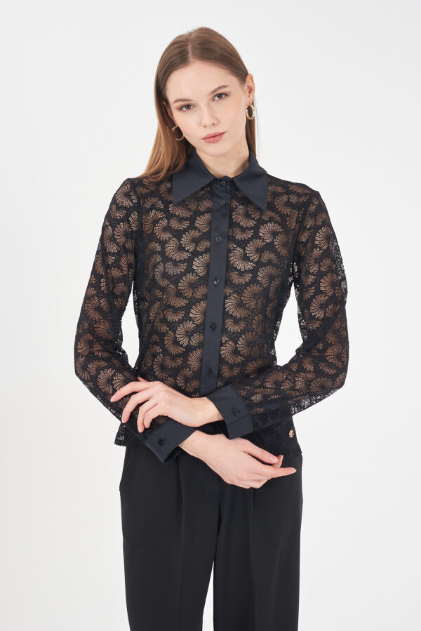 CAMICIA DONNA IN PIZZO, M/L