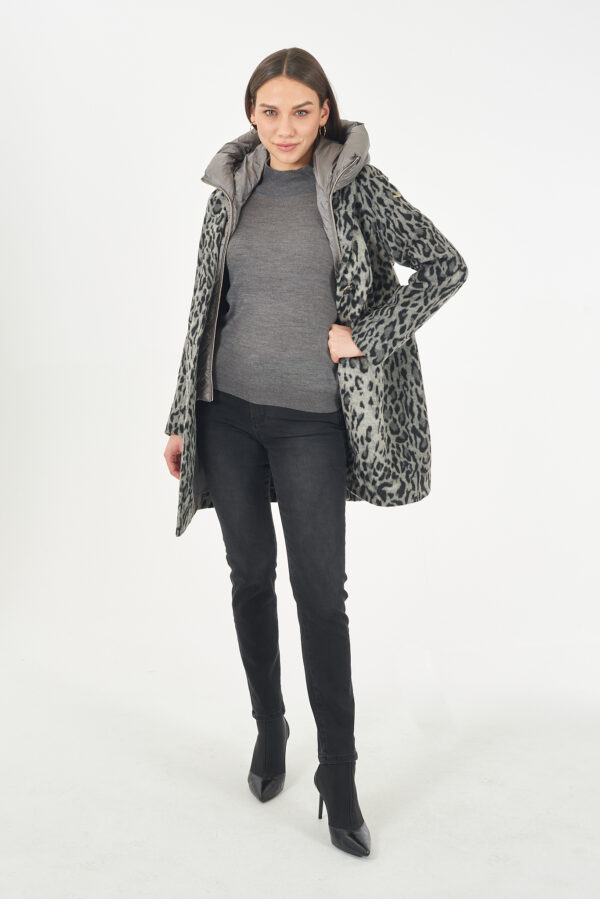 CAPPOTTO DONNA CON FINTO GILET STACCABILE - immagine 4