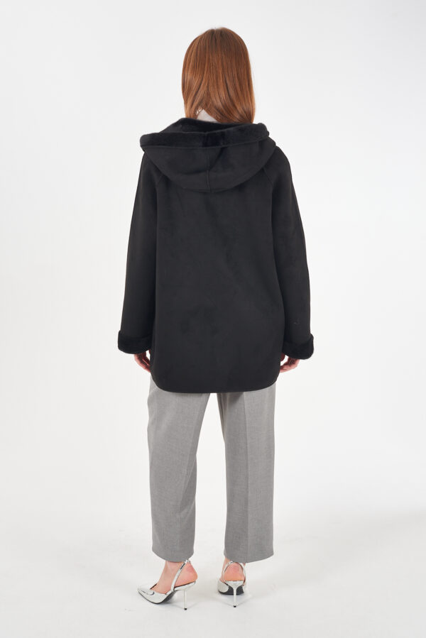 CAPPOTTO DONNA IN TEDDY REVERSIBILE - immagine 4
