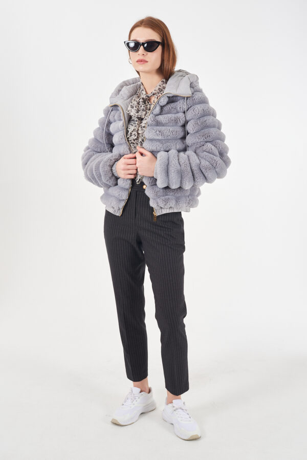 GIUBBINO DONNA TIPO BOMBER, REVERSIBILE - immagine 3
