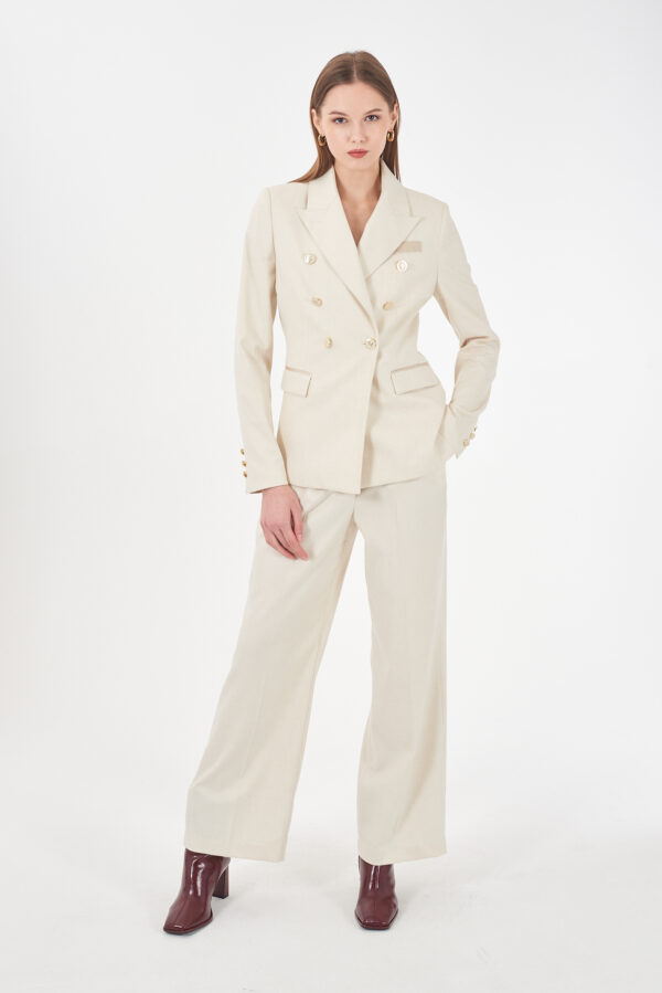 PANTALONE DONNA CHINOS CON ELASTICO VITA DIETRO - immagine 3