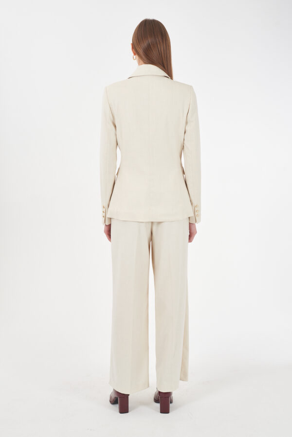 PANTALONE DONNA CHINOS CON ELASTICO VITA DIETRO - immagine 4