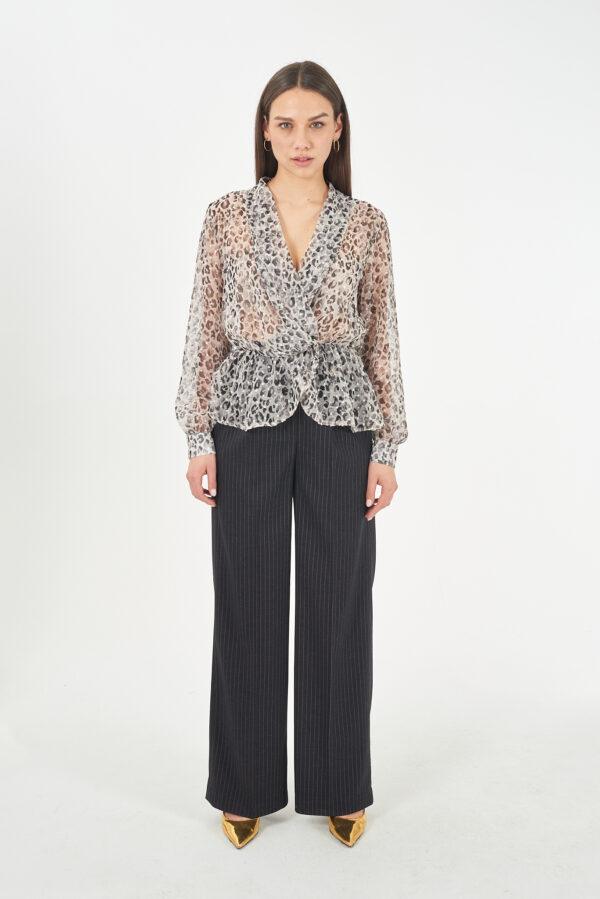 PANTALONE DONNA CHINOS CON ELASTICO VITA DIETRO - immagine 3