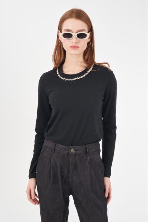 T-SHIRT DONNA GIROCOLLO, DRITTA, M/L
