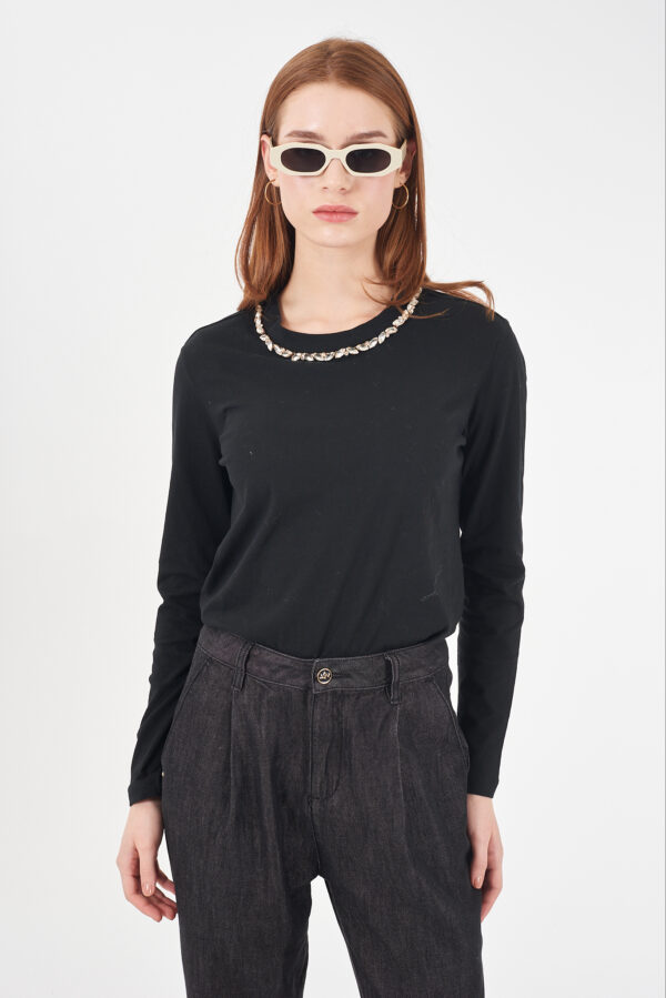 T-SHIRT DONNA GIROCOLLO, DRITTA, M/L
