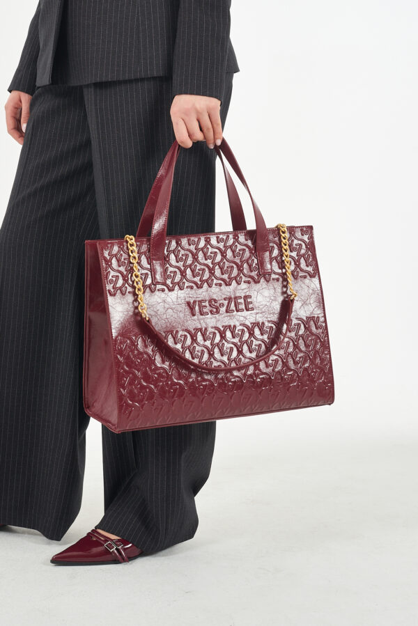 BORSA GRANDE A MANO, EMBOSSED
