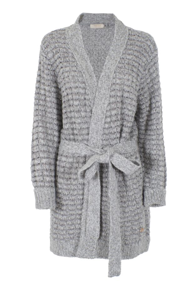 CAPPOTTO DONNA IN MAGLIA CON CINTURA - immagine 5