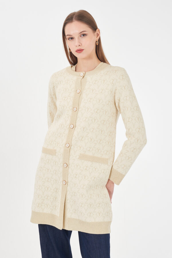 CAPPOTTO DONNA IN MAGLIA JACQUARD