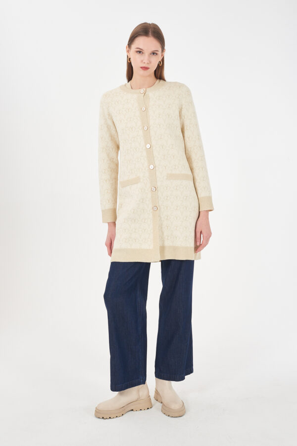 CAPPOTTO DONNA IN MAGLIA JACQUARD - immagine 3