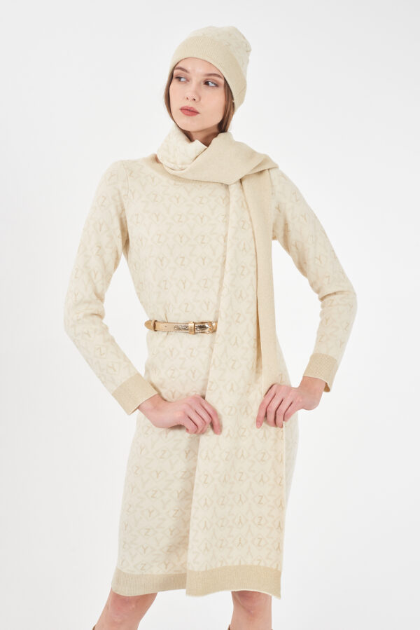 SCIARPA DONNA IN MAGLIA JAQUARD