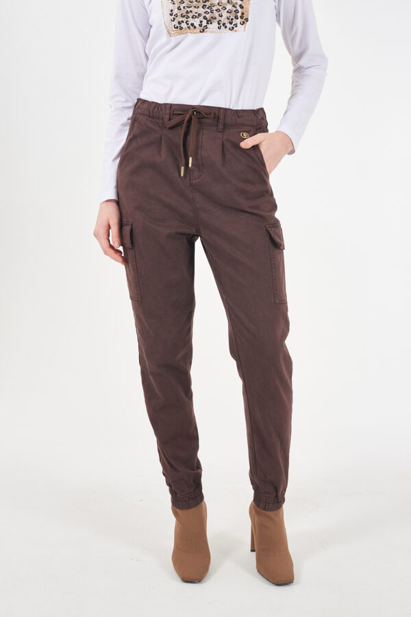 PANTALONE DONNA CON ELASTICO E COULISSE