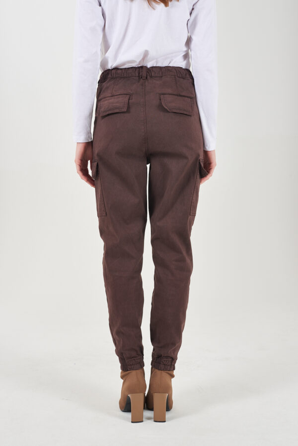 PANTALONE DONNA CON ELASTICO E COULISSE - immagine 2