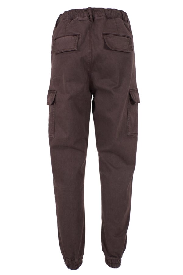 PANTALONE DONNA CON ELASTICO E COULISSE - immagine 5