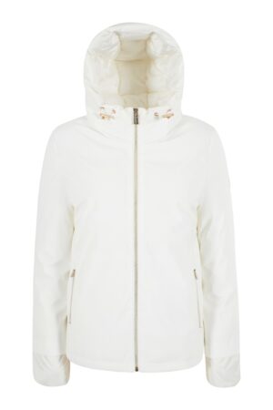 GIUBBINO BIMBA CORTO IN SOFTSHELL CON CAPPUCCIO