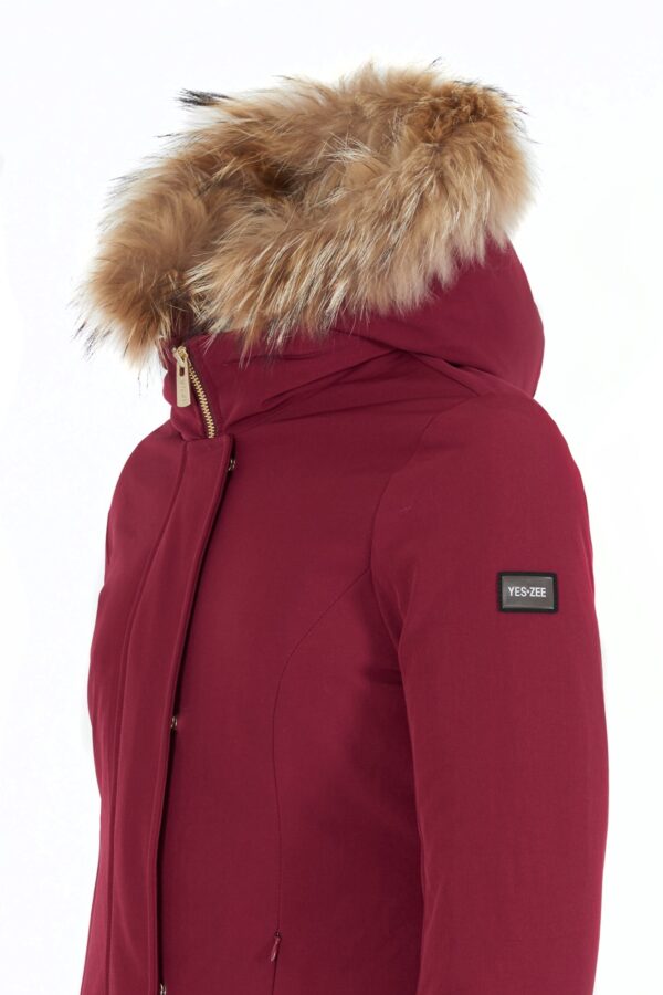 CAPPOTTO BIMBA TIPO PARKA, CAPPUCCIO CON PELO - immagine 3