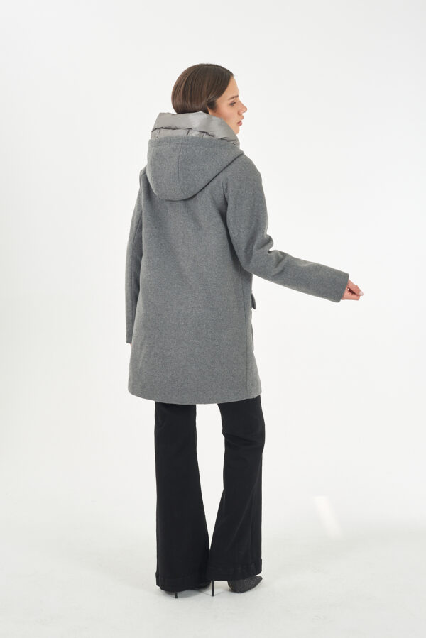 CAPPOTTO DONNA CON FINTO GILET STACCABILE - immagine 4