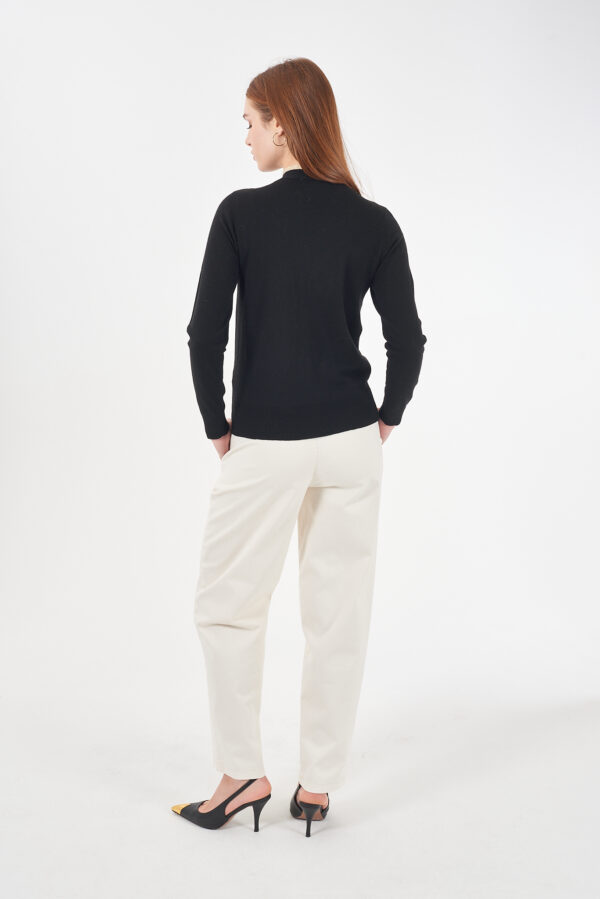 MAGLIA DONNA COLLO ALTO CON FIOCCO - immagine 5